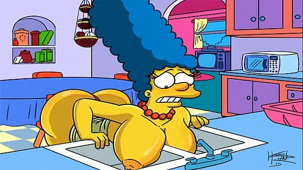 Filem The Simpsons Hentai - Marge Sexy (GIF kuasa besar