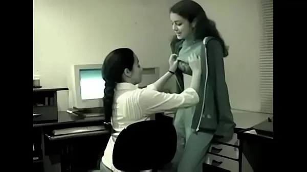Big Two young Indian Lesbians have fun in the office power Movies