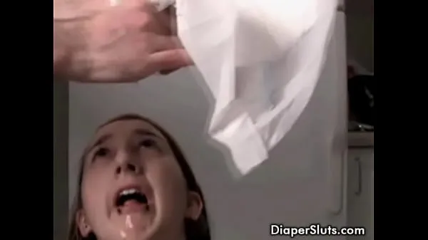 Big y. slut drinking her piss from diaper power Movies