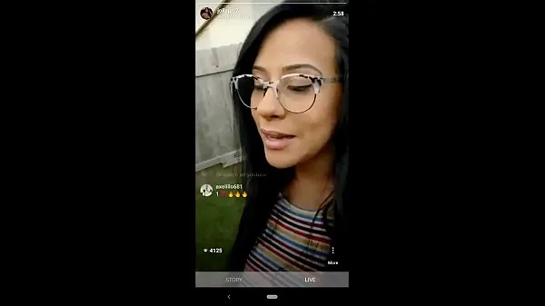 Big Husband surpirses IG influencer wife while she's live. Cums on her face power Movies