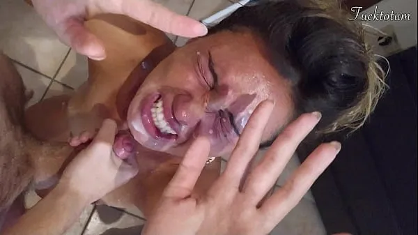 Big Girl orgasms multiple times and in all positions. (at 7.4, 22.4, 37.2). BLOWJOB FEET UP with epic huge facial as a REWARD - FRENCH audio power Movies