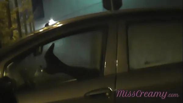Big Fucking with a stranger in the car while my cuckold husband records the video and many voyeurs are watching us Real risky public sex power Movies