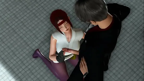 Grandes Yuri the king of fighters kof cosplay game girl teniendo sexo con un hombre en erótico video hentai 3dpelículas poderosas