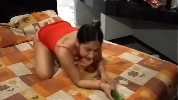 Big Sex with a delicious cucumber, I had a delicious threesome with my husband and a cucumber power Movies