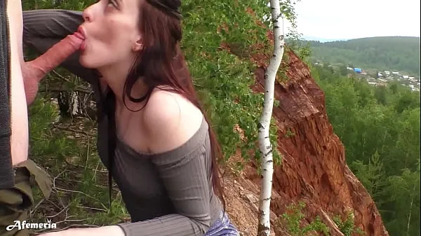 أفلام Passionate Student Sucks with a Classmate to Oral Creampie in the Forest قوية