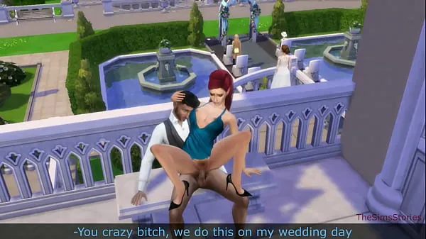 Büyük Sims 4, damat evlenmeden önce metresini beceriyor Güç Filmleri