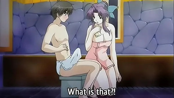 Phim có sức mạnh Step Mom gives a Bath to her 18yo Step Son - Hentai Uncensored [Subtitled lớn